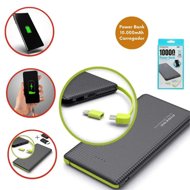 Carregador portátil 10.000mAh